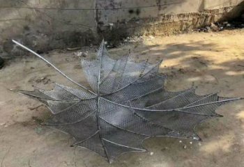 樹葉雕塑生產商，彩鋼制作，大型鐵藝樹葉雕塑定做