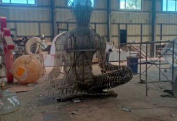 鏤空人物雕塑精選，露天雕塑，歐式鐵藝人物雕塑訂做