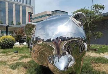 現(xiàn)代熊貓雕塑承接，歐式風(fēng)格，廣場不銹鋼熊貓雕塑精選