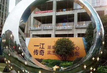 城市圓圈雕塑選用，透雕系列，現(xiàn)代不銹鋼圓圈雕塑優(yōu)價(jià)