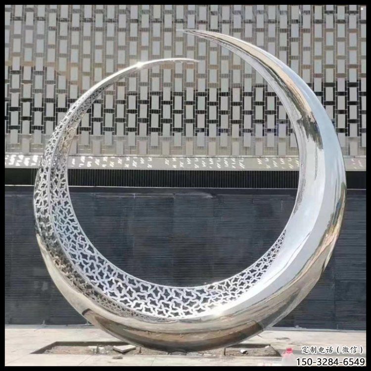 月亮雕塑，仿古景觀雕塑，仿古擺件