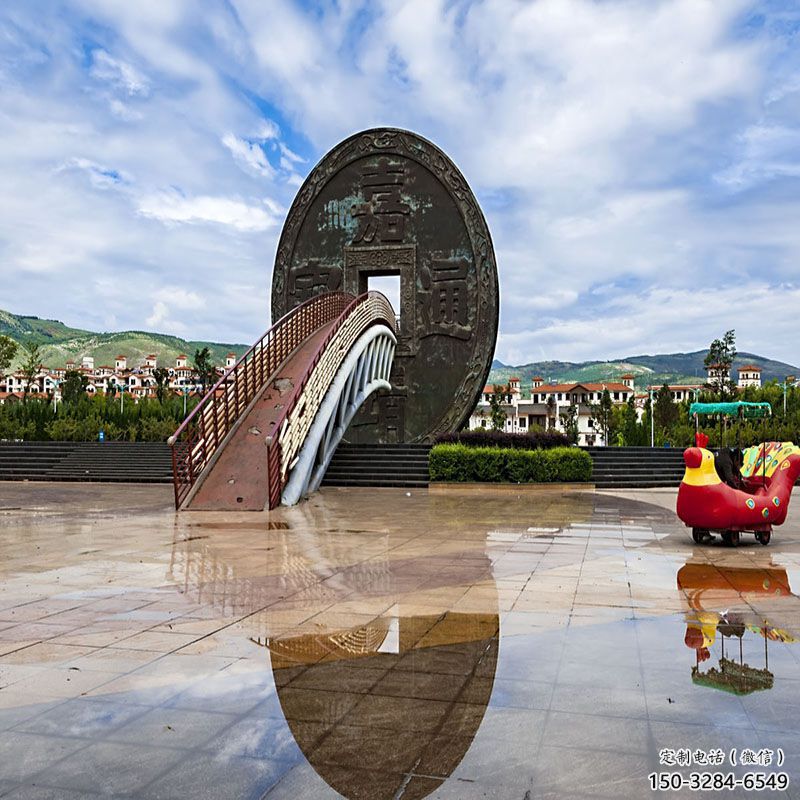 滁州步行街古幣雕塑