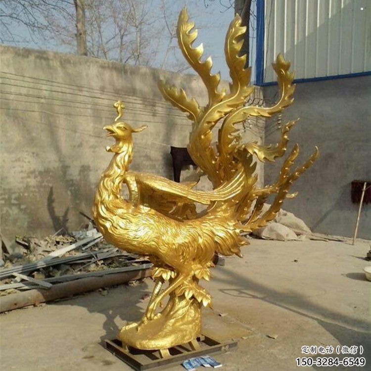 鳳凰雕塑廠家，鍛造工藝，銅鳳凰雕塑廠家承接