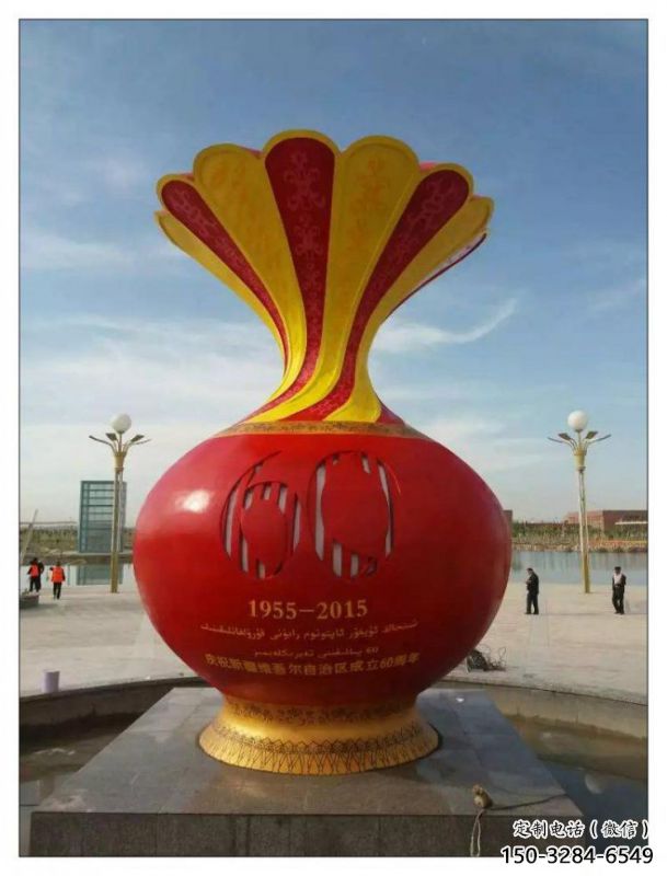 黔南花瓶雕塑工廠選用，街道標(biāo)識(shí)，玻璃鋼花瓶雕塑批發(fā)