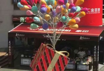 銅陵氣球樹雕塑承接，美陳雕塑，玻璃鋼氣球樹雕塑制造