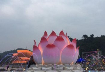 龍巖蓮花雕塑廠家，景區雕塑，水景蓮花噴泉雕塑精選