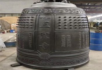 慶陽(yáng)三圣寺銅鐘雕塑-鑄銅鐘雕塑-平直形結(jié)構(gòu)