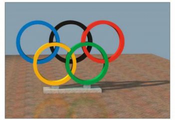 東莞五環不銹鋼雕塑，現代景觀擺件，烤漆工藝制作
