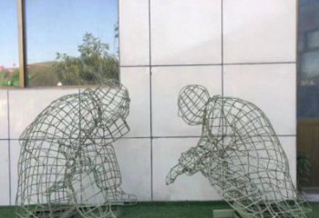 烏當鏤空對弈雕塑標準，廣場雕塑，鐵藝民俗人物雕塑供給
