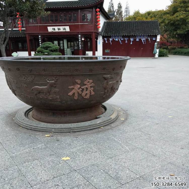 安陽鑄銅缸雕塑生產