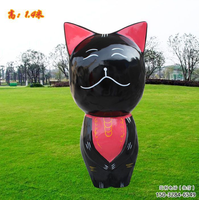 吉林廣場小貓雕塑，動物擺件，仿古工藝