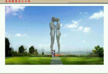 黃石鏤空人物雕塑承接，陸地?cái)[件，鐵藝字母人物雕塑制造商