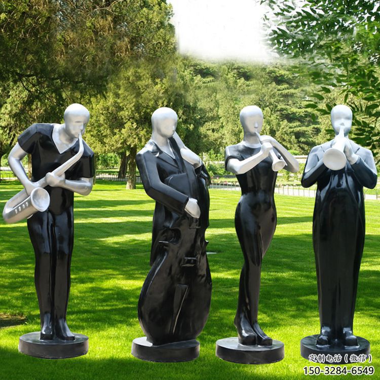 呼和浩特公園吹拉彈唱雕塑