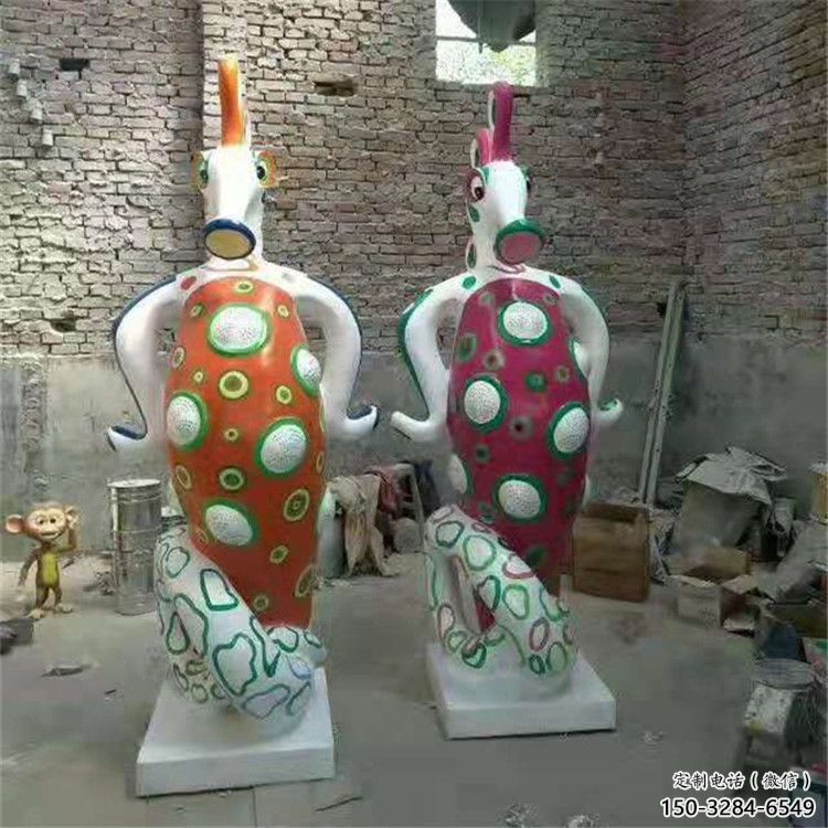 靈武幼兒園河馬雕塑，動漫文化雕塑，卡通動物制作