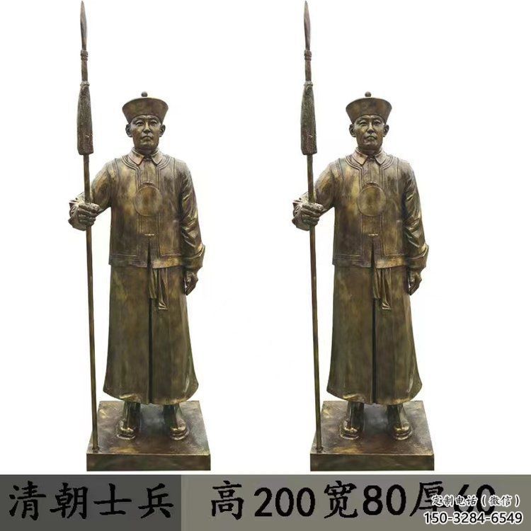 海東庭院武士雕塑