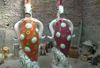 靈武幼兒園河馬雕塑，動(dòng)漫文化雕塑，卡通動(dòng)物制作