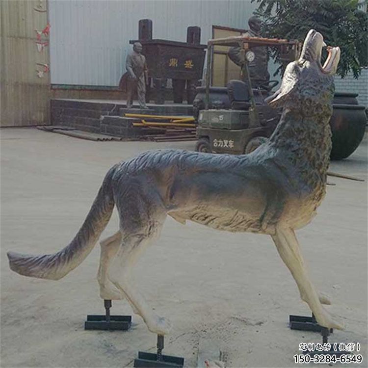 昌都銅狼雕塑廠家，銅雕動物狼，仿真工藝制作