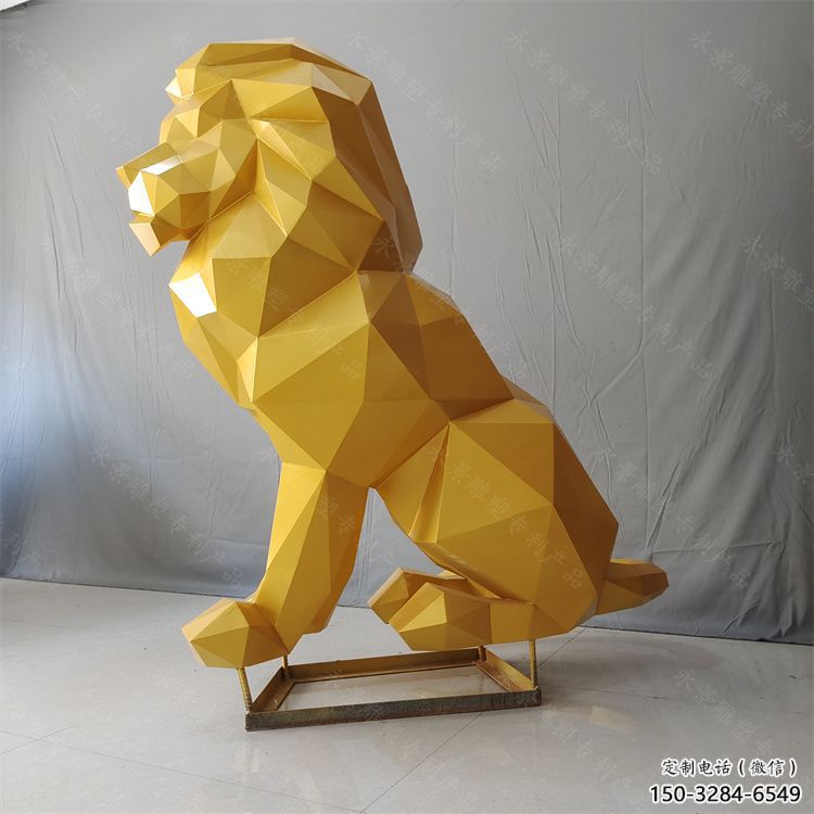 和田獅子雕塑服務商，動物雕塑，不銹鋼獅子雕塑制作