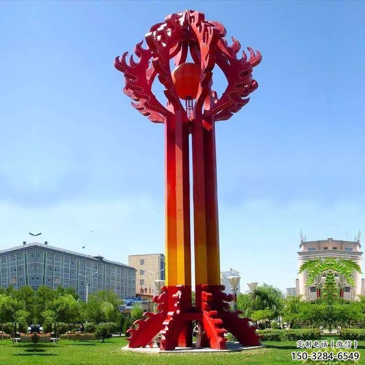 博爾塔拉街道精神堡壘雕塑