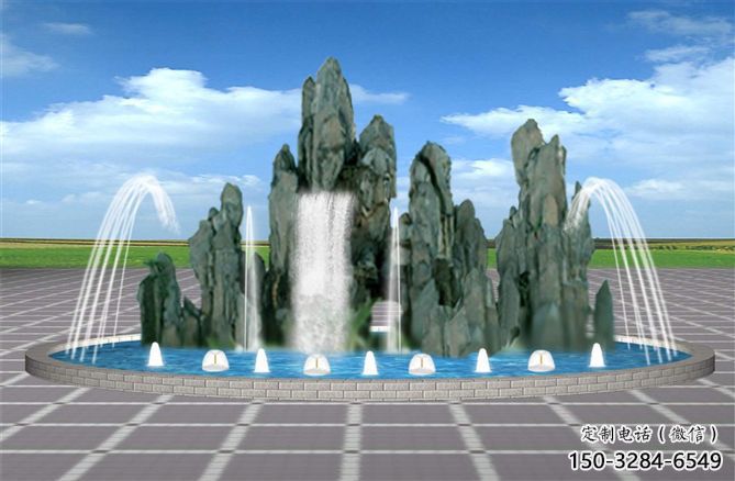 阿勒泰電影變頻噴泉雕塑，水景噴泉雕塑承接