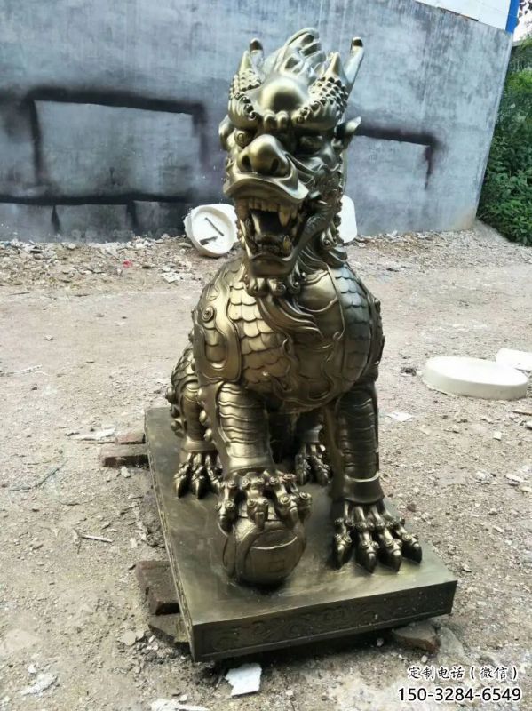 吐魯番校園麒麟雕塑，拉絲海洋雕塑，卡通主題