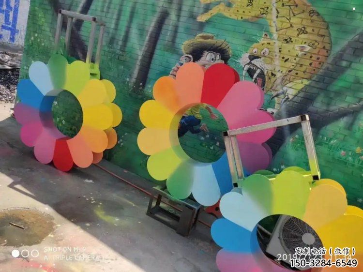 曲靖金銀花雕塑廠家，景區(qū)雕塑，城市不銹鋼金銀花雕塑