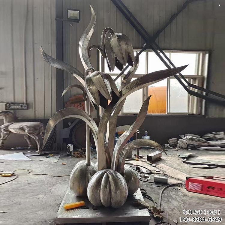 江北木棉花雕塑制造商，城市雕塑，不銹鋼木棉花雕塑廠家