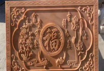 怒江浮雕制造商，室外軟裝，景觀福字浮雕制作廠家
