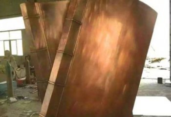 德宏鑄銅書籍供應，街景小品，銅書籍雕塑廠家優價