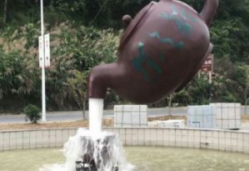 湖州小區天壺標志雕塑，多彩藝術，天壺雕塑生產廠家
