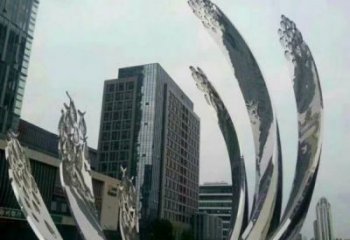 萬州地面噴泉雕塑小品，圓環(huán)結(jié)構(gòu)概念，旱地水景噴泉體系